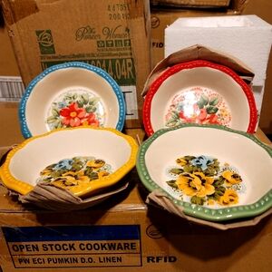 Pioneer Woman 4pc Vintage Floral Pie Plates